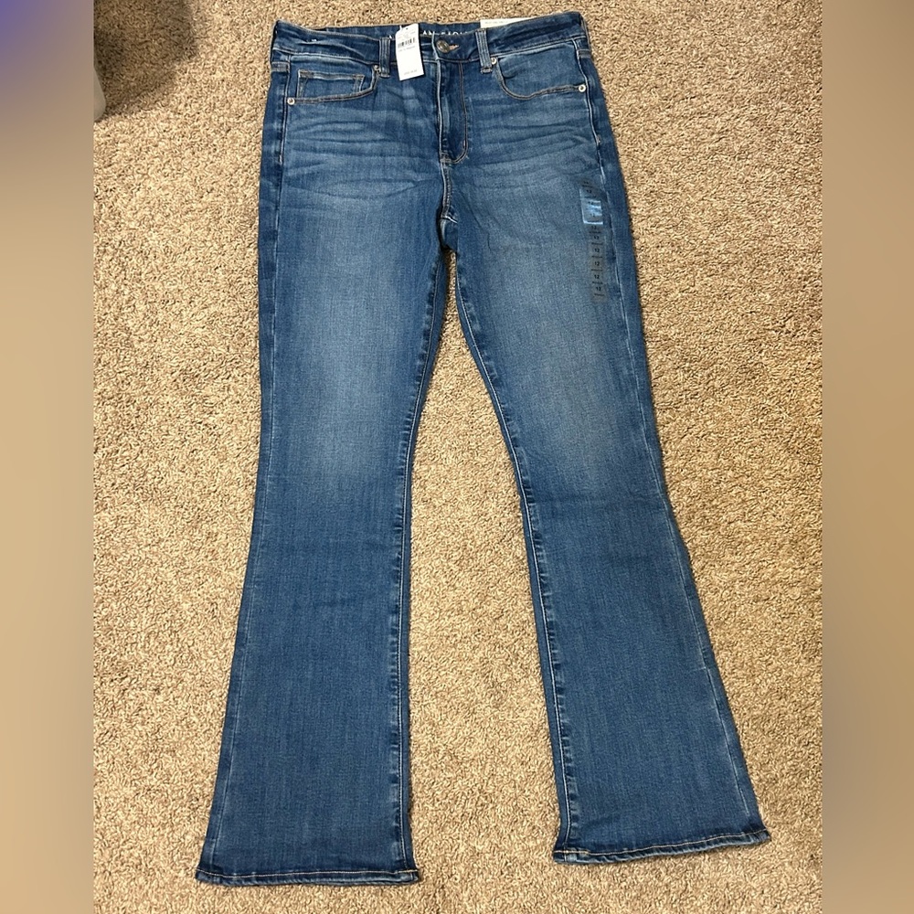 NWT American Eagle Skinny Kick, Hi-rise jeans, size 12